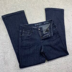 Salt Works NYCE Jeans Womens 4P Med Rise Bootcut Dark Wash Denim 27x27 Actual